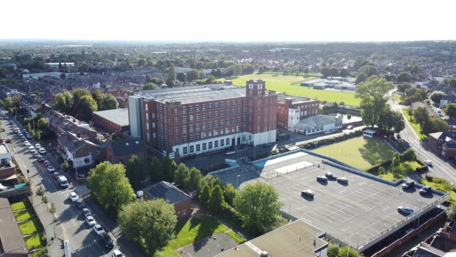 Aerial view of Lowry Mill